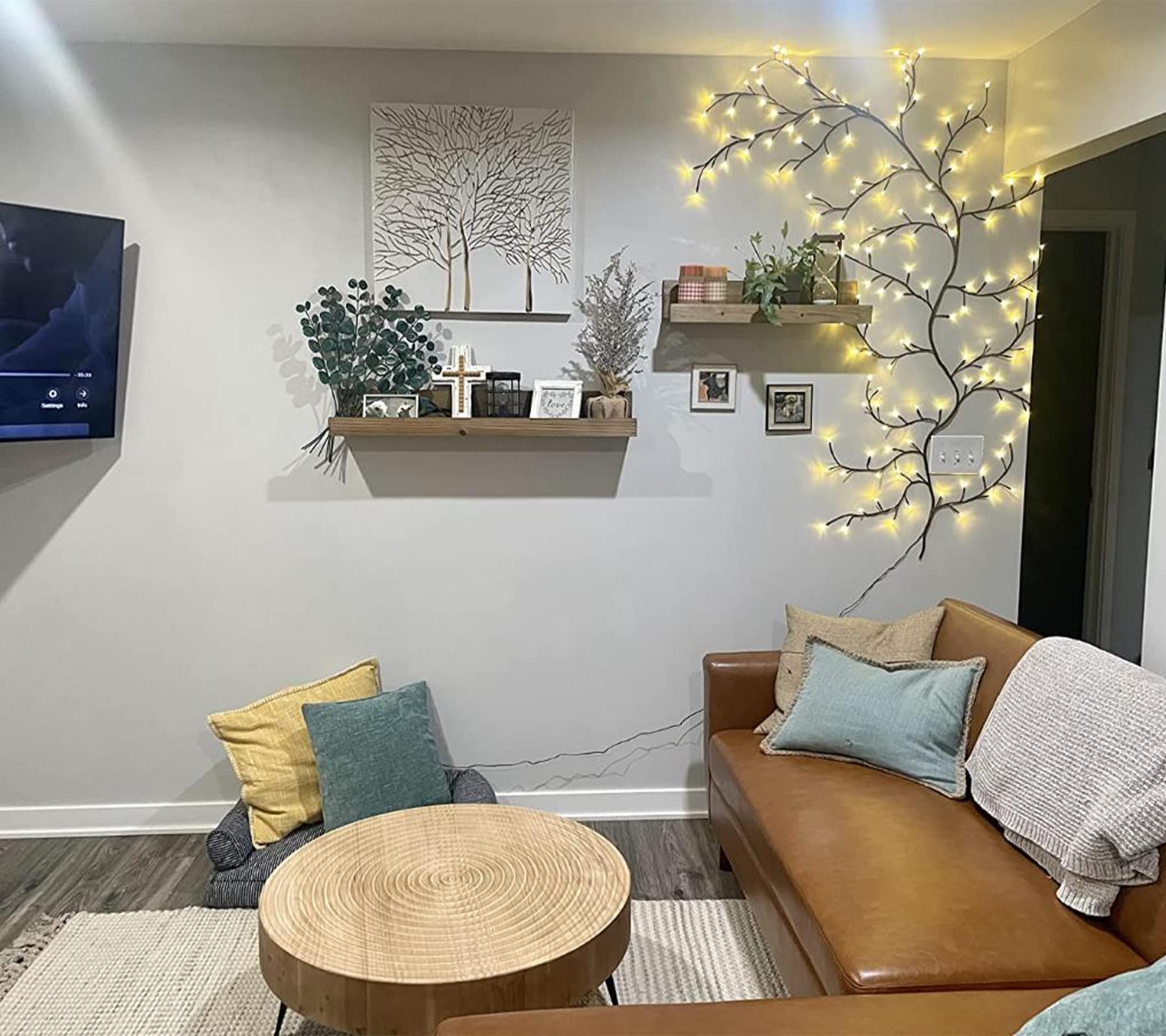 The Lighted Willow Vine Plants for Living Room Decor,LKGOOD Christmas