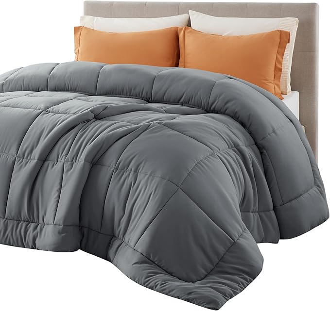 Comforter Duvet Insert - Quilted Comforters King Size, All Season Duvet