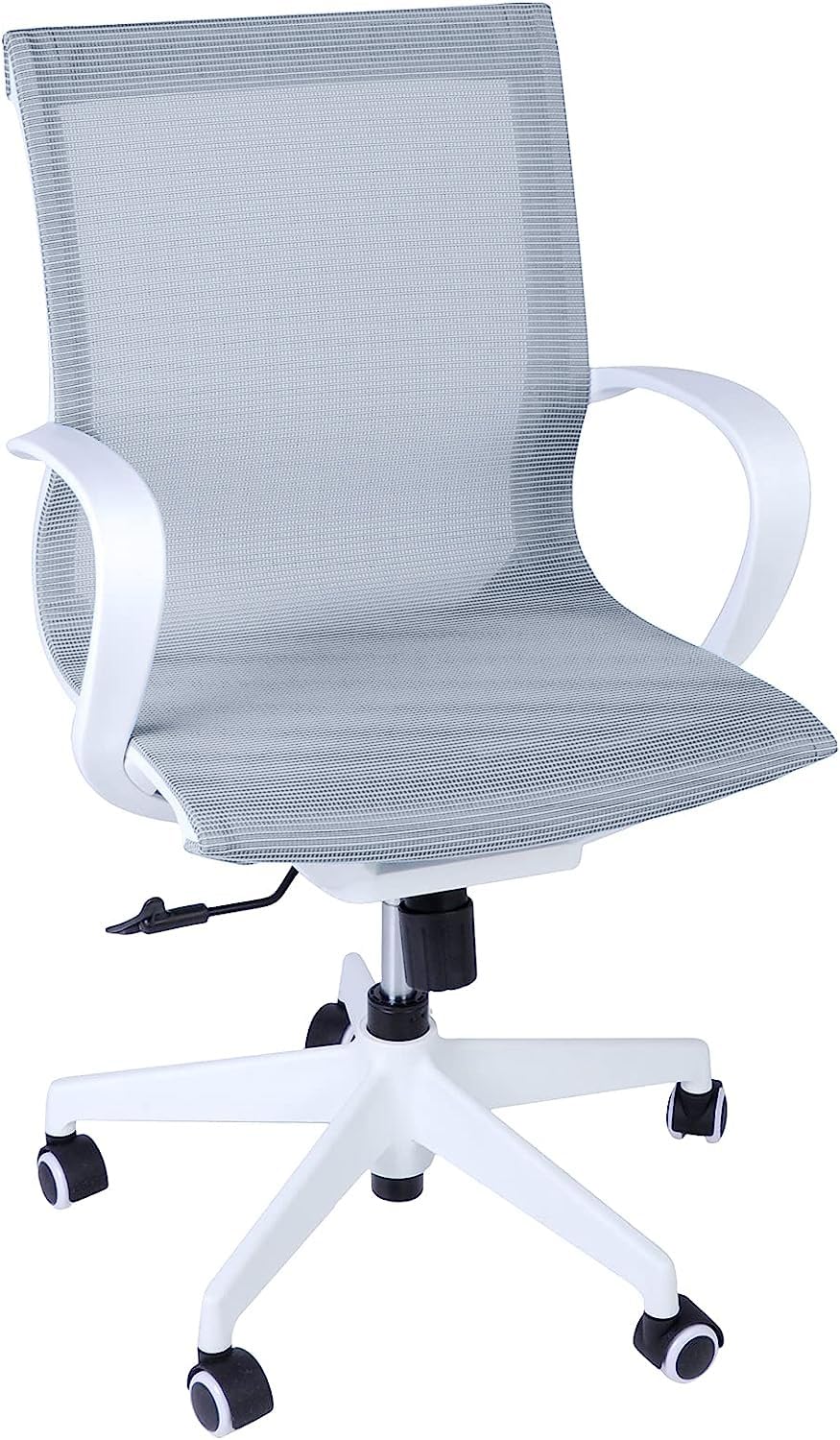 Adjustable Mesh Office Computer Chair with Ergonomic Mid Back Design Swivel Desk Task Chair with Armrest for Working Meeting (Blue)