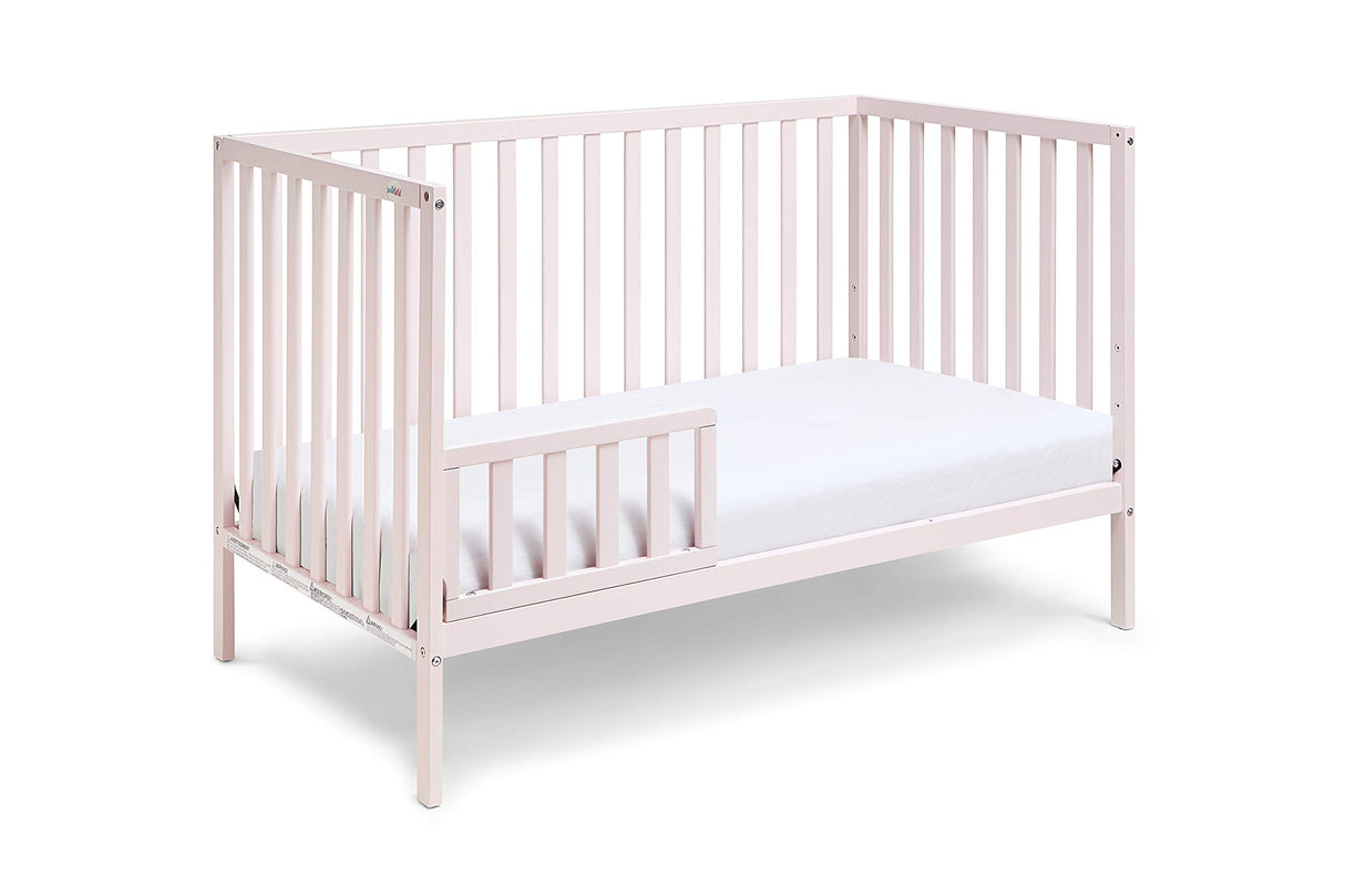 3 in 1 Convertible Crib, Pastel Pink