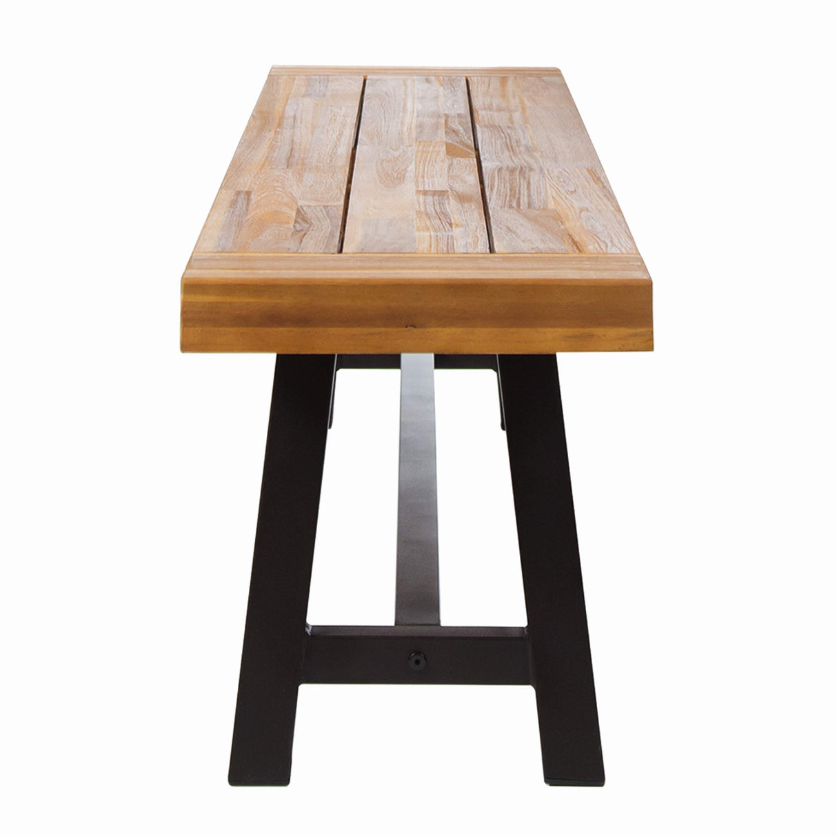 Carlisle Outdoor Acacia Wood Coffee Table and Bench Set