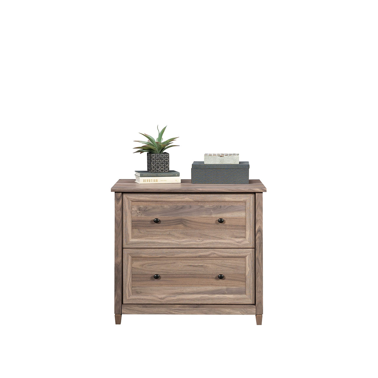 Edge Water 2 Drawer Lateral Filing Cabinet, Office File Cabinet, in Washed Walnut