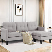 Modern Sofa - Convertible Sofa Sleeper Sofa Bed Couch Set with Reversible Chaise