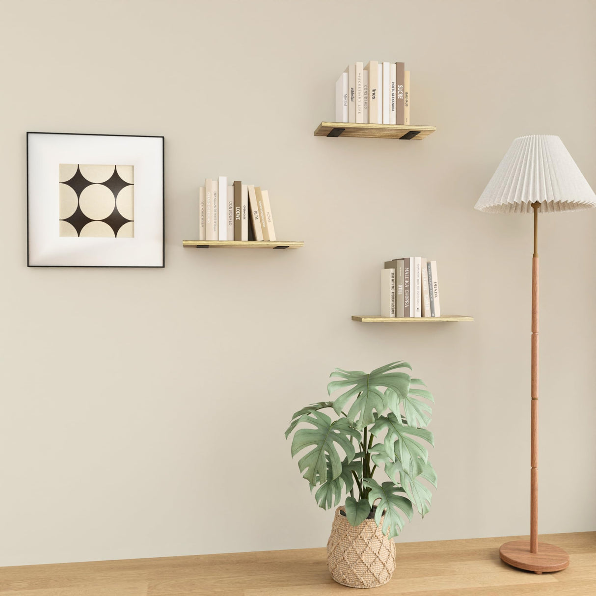 Wall Floating Shelves - Bedroom, Bathroom, Kitchen, Living Room Wall Mounted Storage