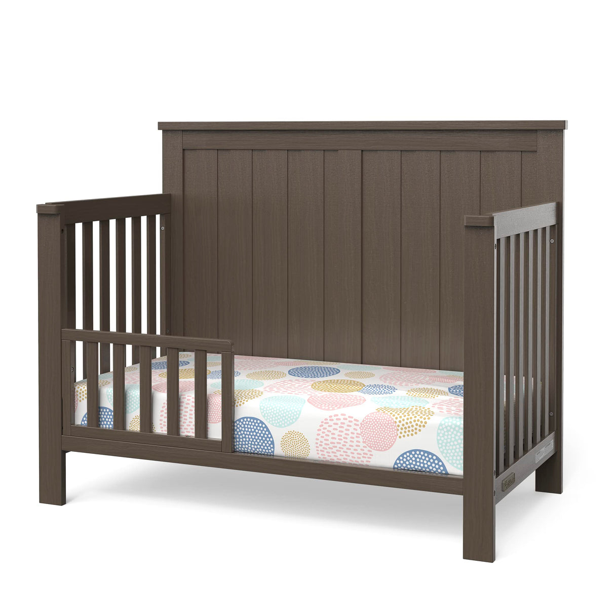 4-in-1 Convertible Crib, Baby Crib Converts to Day Bed, Toddler Bed and Full Size Bed