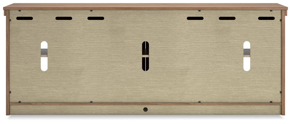 Boardernest Casual 85" TV Stand for TVs up to 97" with 3 Cabinets, 4 Doors, 3 Adjustable