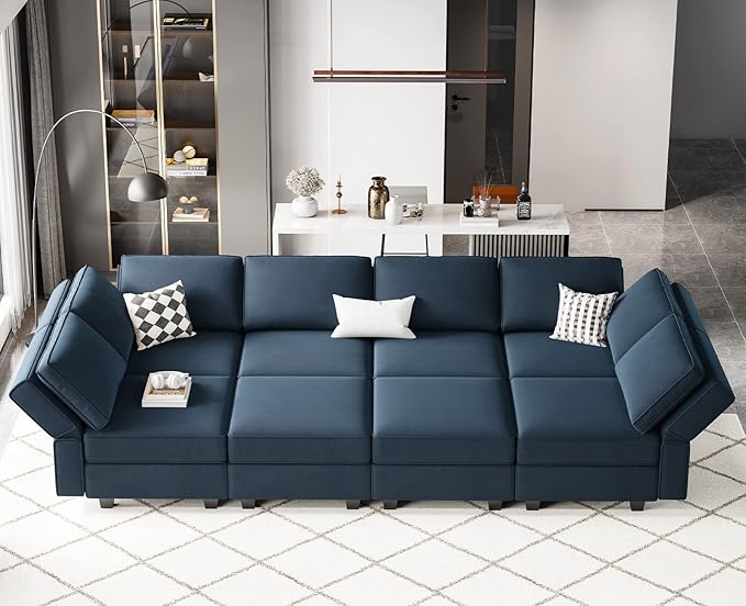 Sectional Sofa with Storage Chaises Sectional Sleeper Sofa Couch 8 Seat Sectional