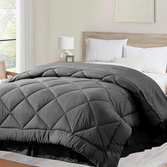 Soft Comforter King Size Duvet Insert-Lightweight Down Alternative Comforter