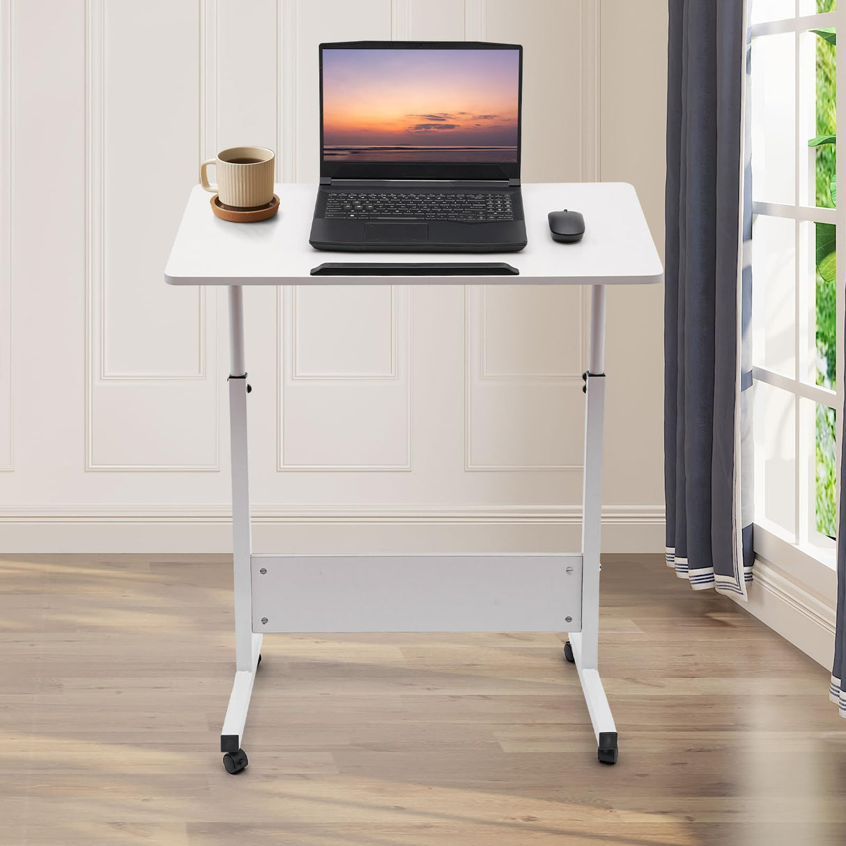 Adjustable Height Standing Desk, Stand Up Desk with 360° Flip