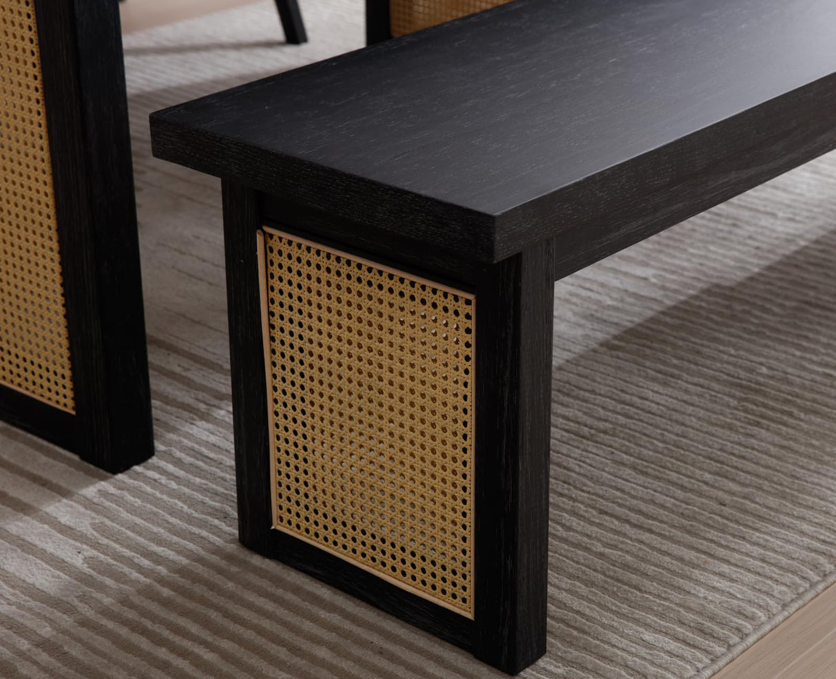 Farmhouse Dining Bench 60 Inch Wood Dining Table Bench