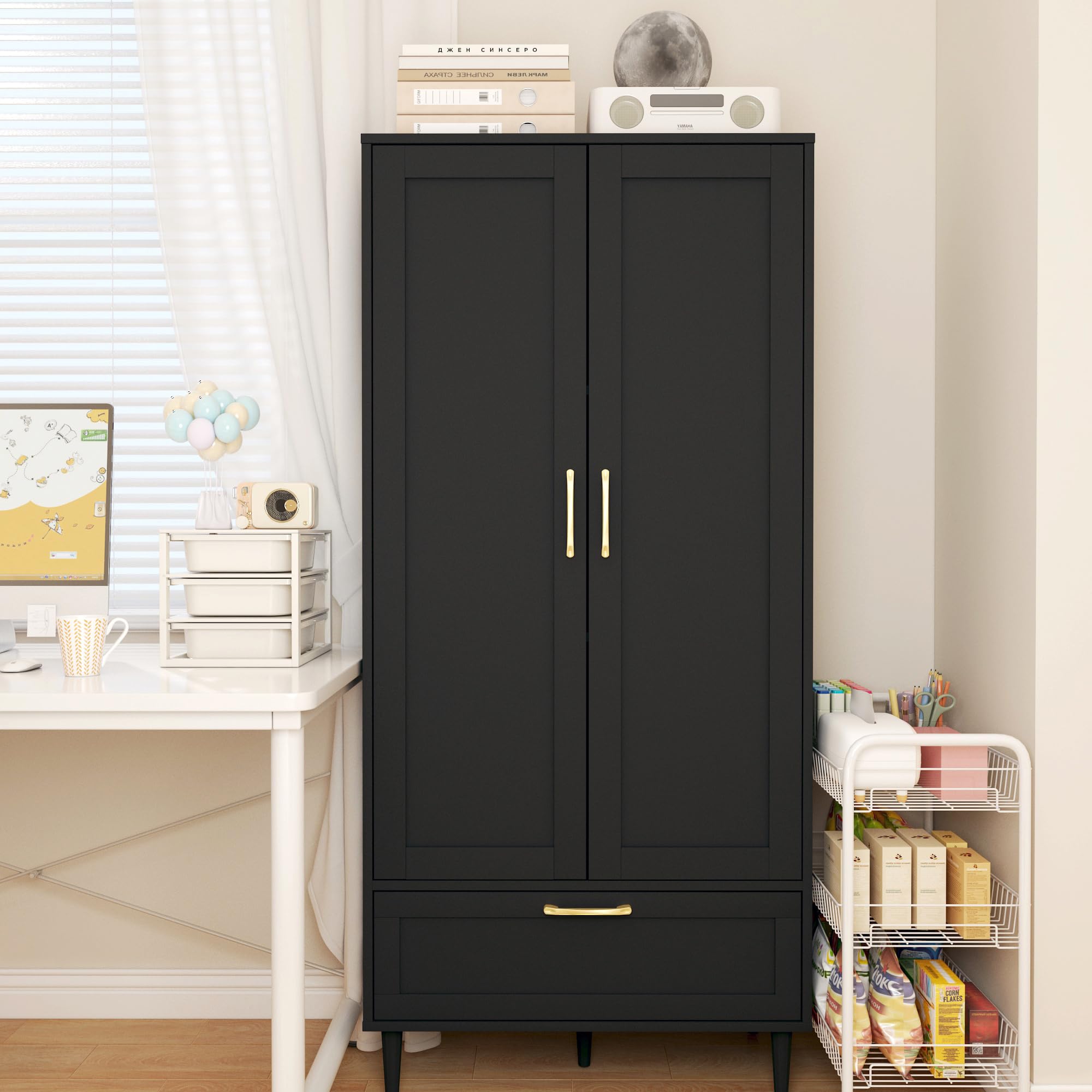 Pantry Storage Cabinet, Kitchen Pantry Storage Cabinet with Drawer