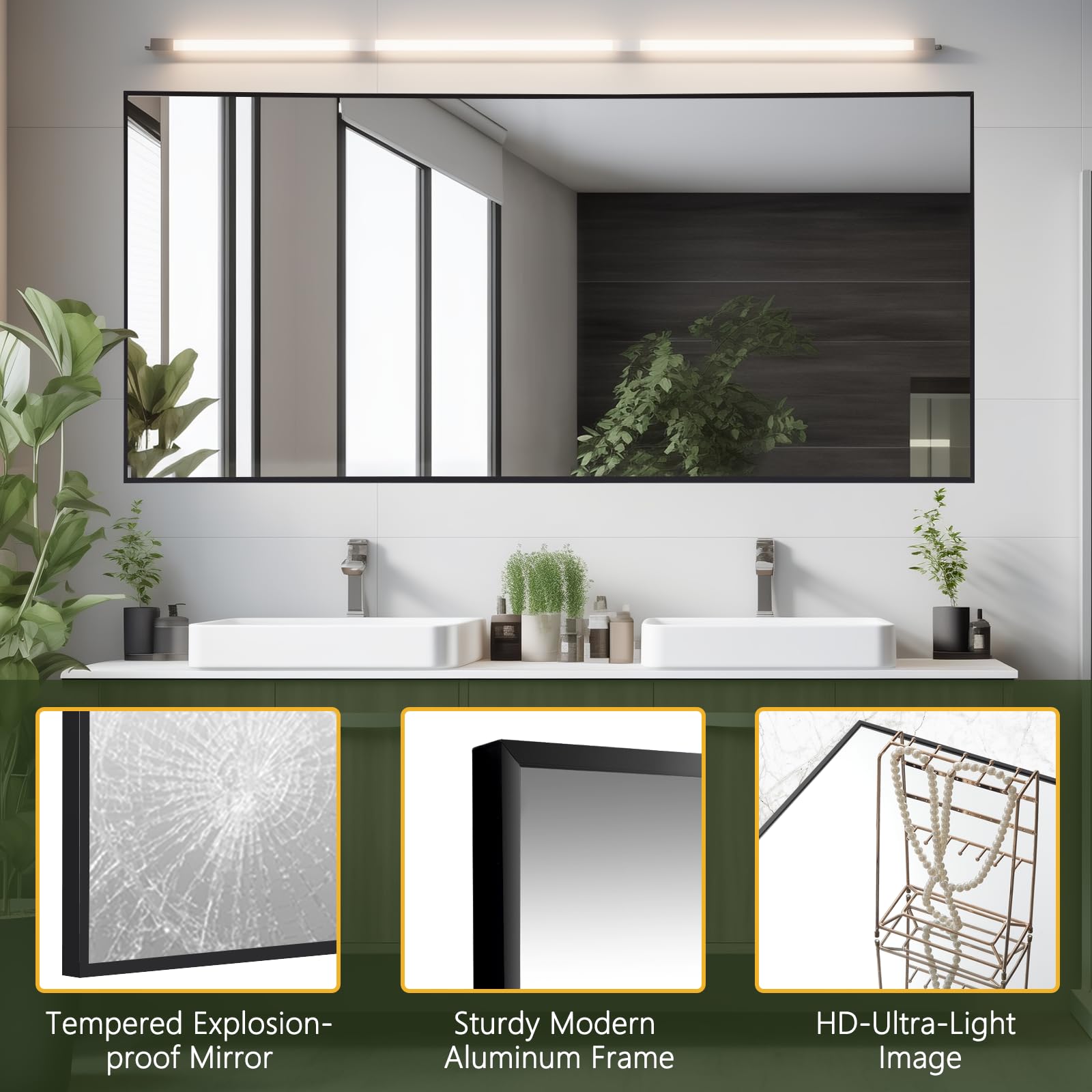 71"x32" Large Mirror Full Length, Oversized Floor Mirror Full Length for Bedroom Living