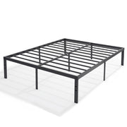 16" Queen Size Tall Metal Platform Bed Frame,Heavy Duty Steel Slat/Easy Assembly Mattress