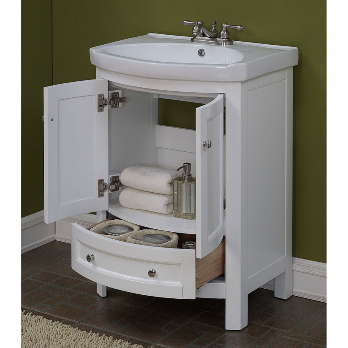 RFVA0069W Vanity, White Finish, 19 x 24.6 x 34"