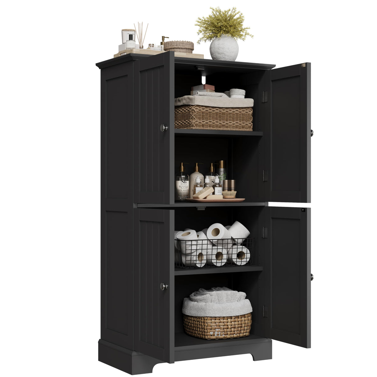 Bathroom Floor Cabinet, Modern Bathroom Storage Cabinet