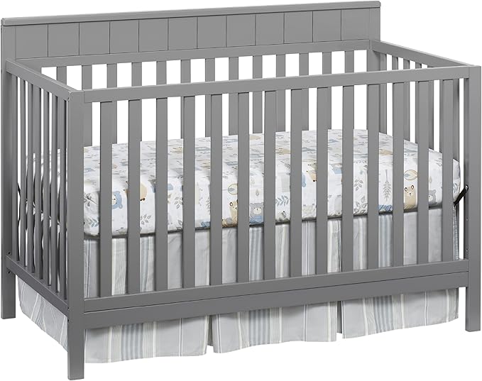Logan 4-in-1 Convertible Baby Crib, Espresso Brown, GreenGuard Gold Certified