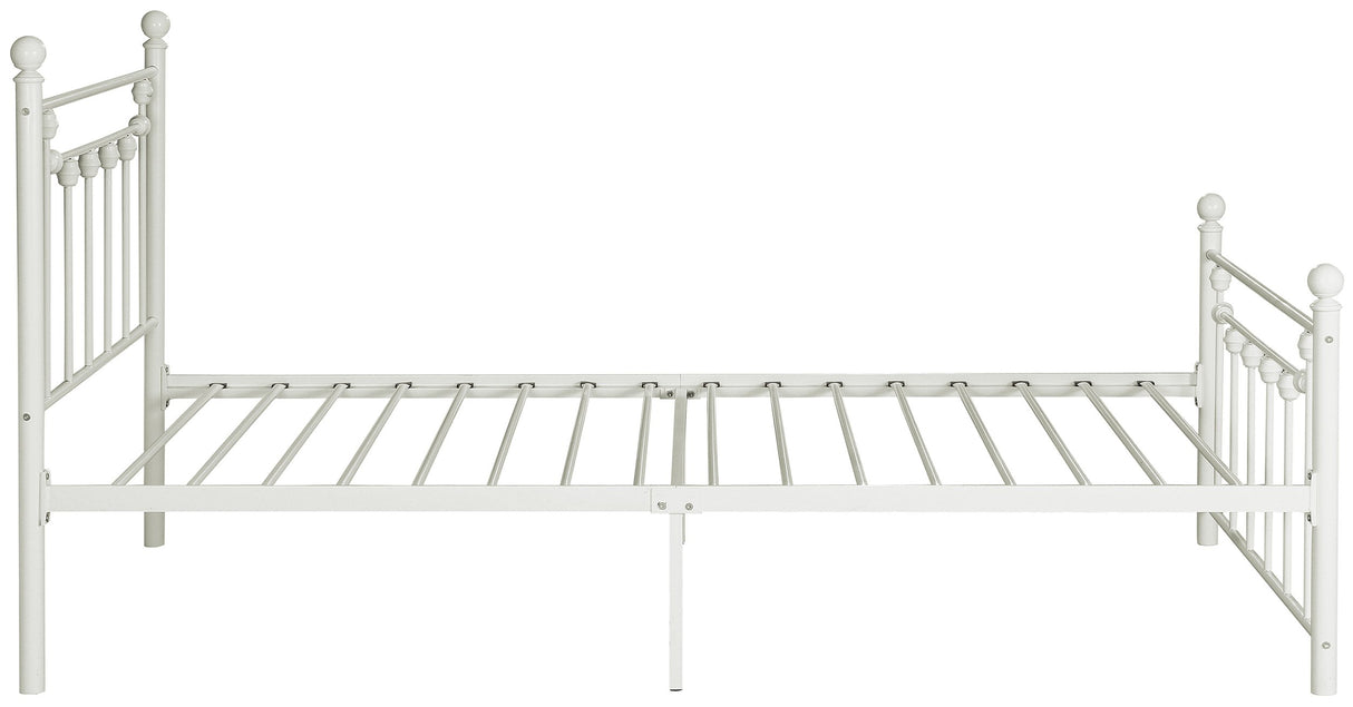Lia Metal Platform Bed, Twin, White
