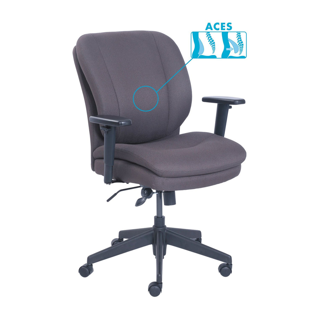 Cosset Ergonomic Task Chair - Adjustable Height Office Chair, 275 lb Capacity
