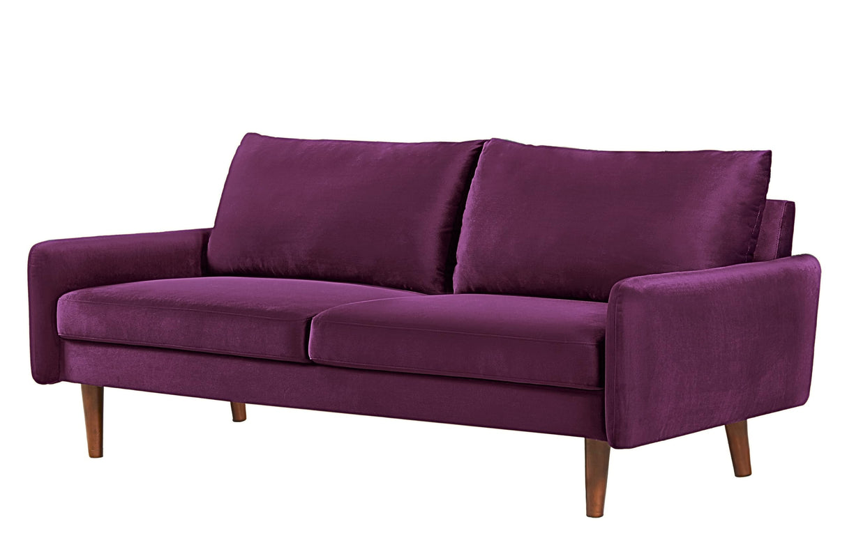 Kent Modern Velvet Sofa, Comfortable 3 Seater Couch for Living Rooms