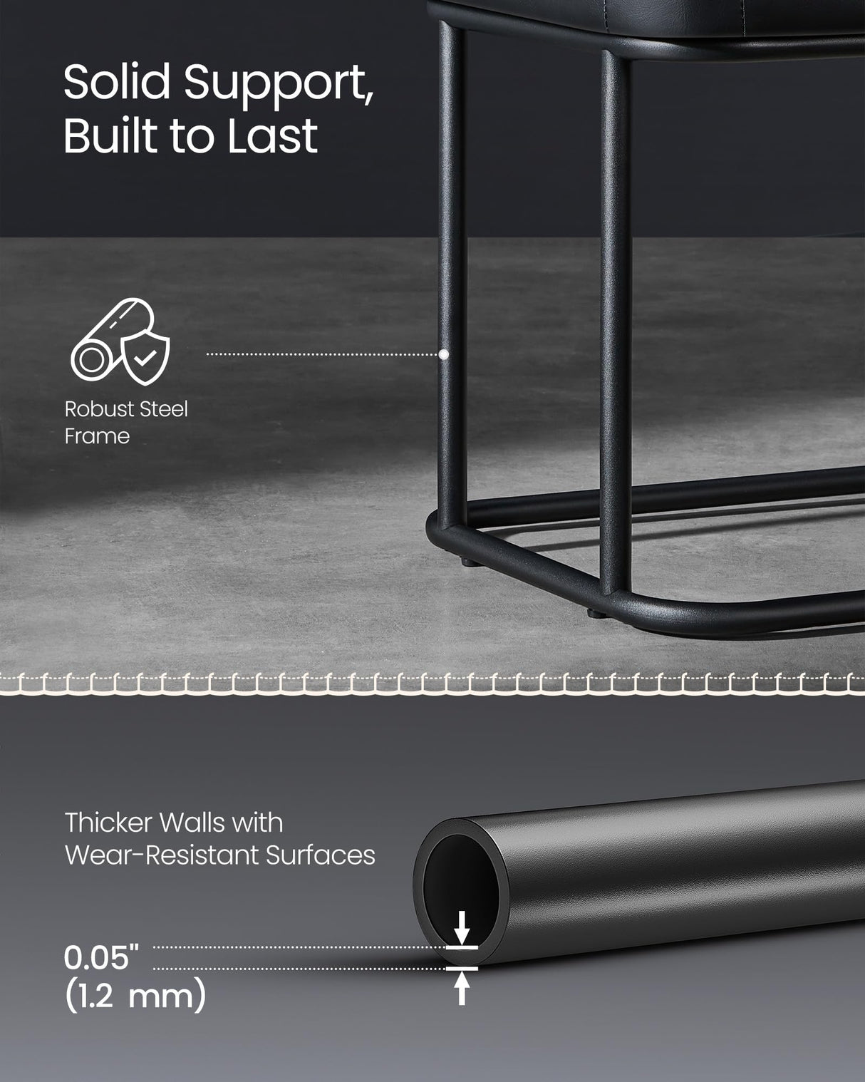 EKHO Collection - Bench for Entryway Bedroom, Synthetic Leather ULOM073B01