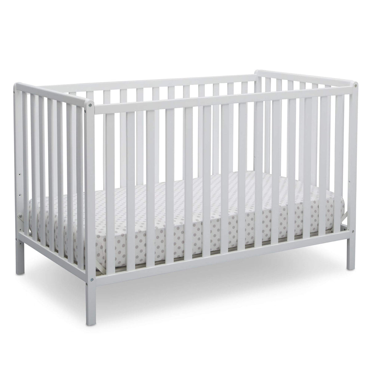 Heartland 4-in-1 Convertible Crib - Greenguard Gold Certified, Bianca White