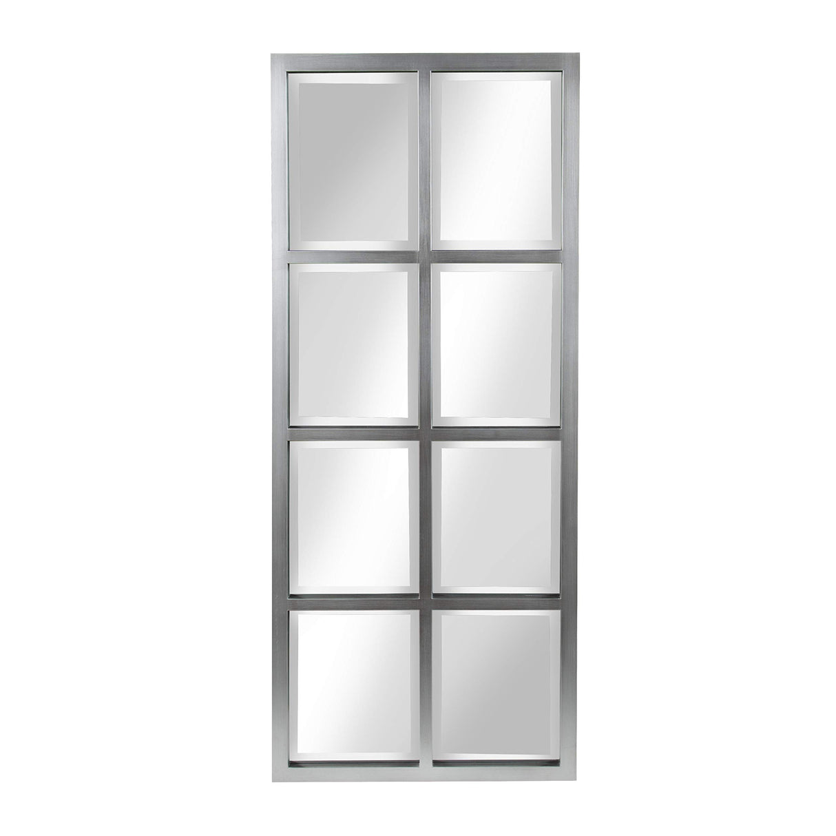 Windowpane Framed 8-Pane Wall Accent Mirror