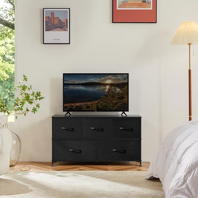 5 Drawers Dresser for Bedroom, Furniture, Small Chest Tower