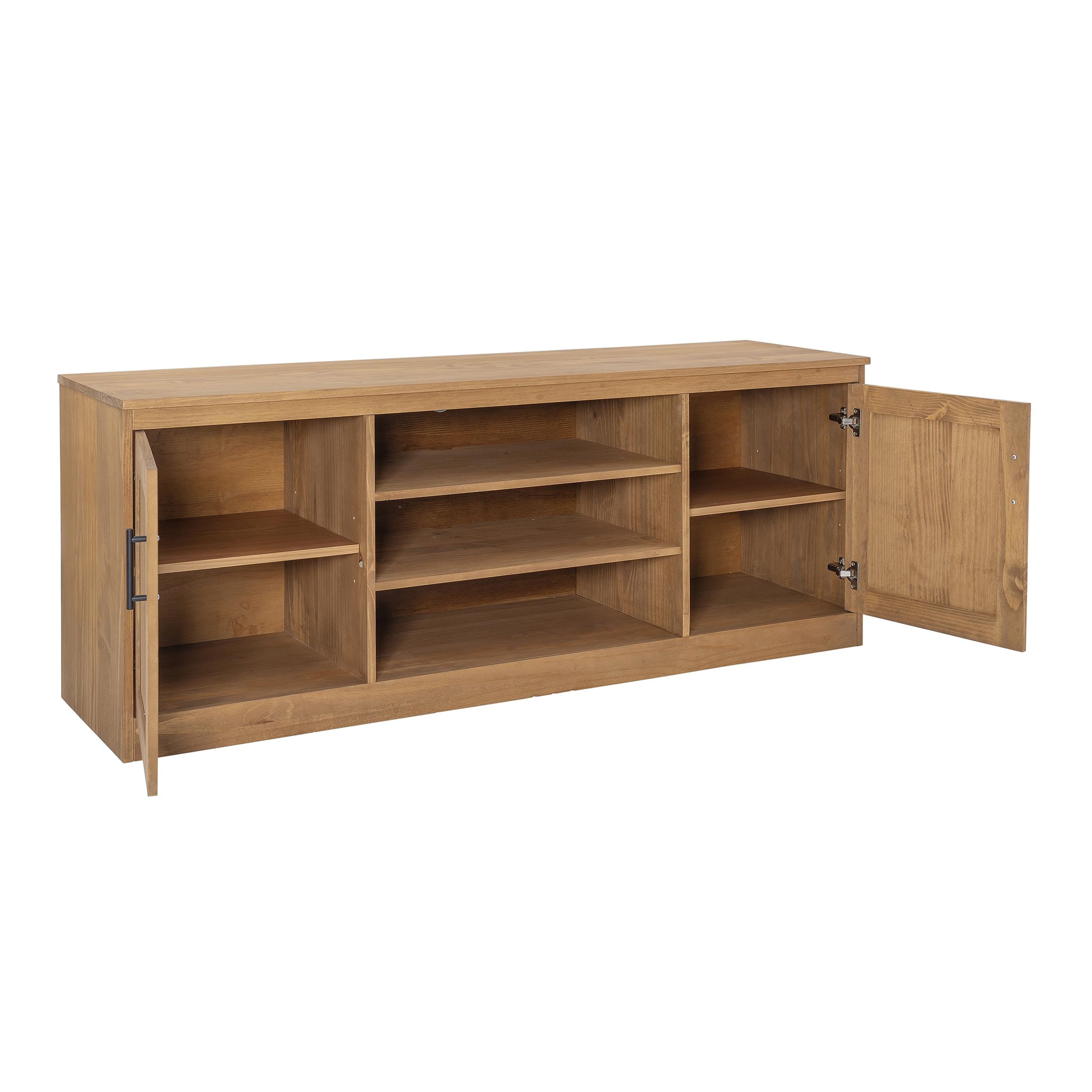 Natural Victor Solid Brazilian Pine Two Door TV Media Stand