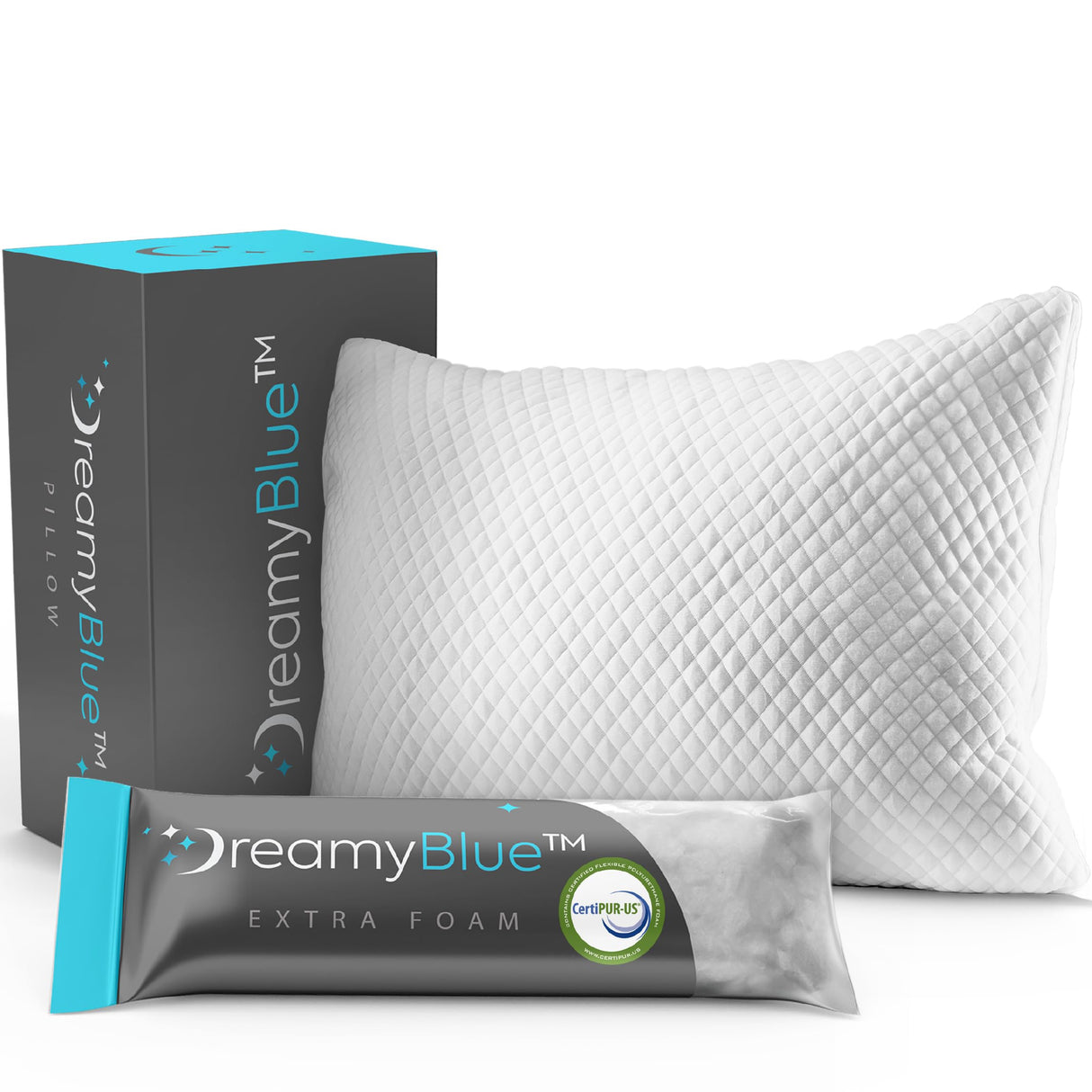 Signature Pillow w/Adjustable Loft β’ Shredded Memory Foam Fill