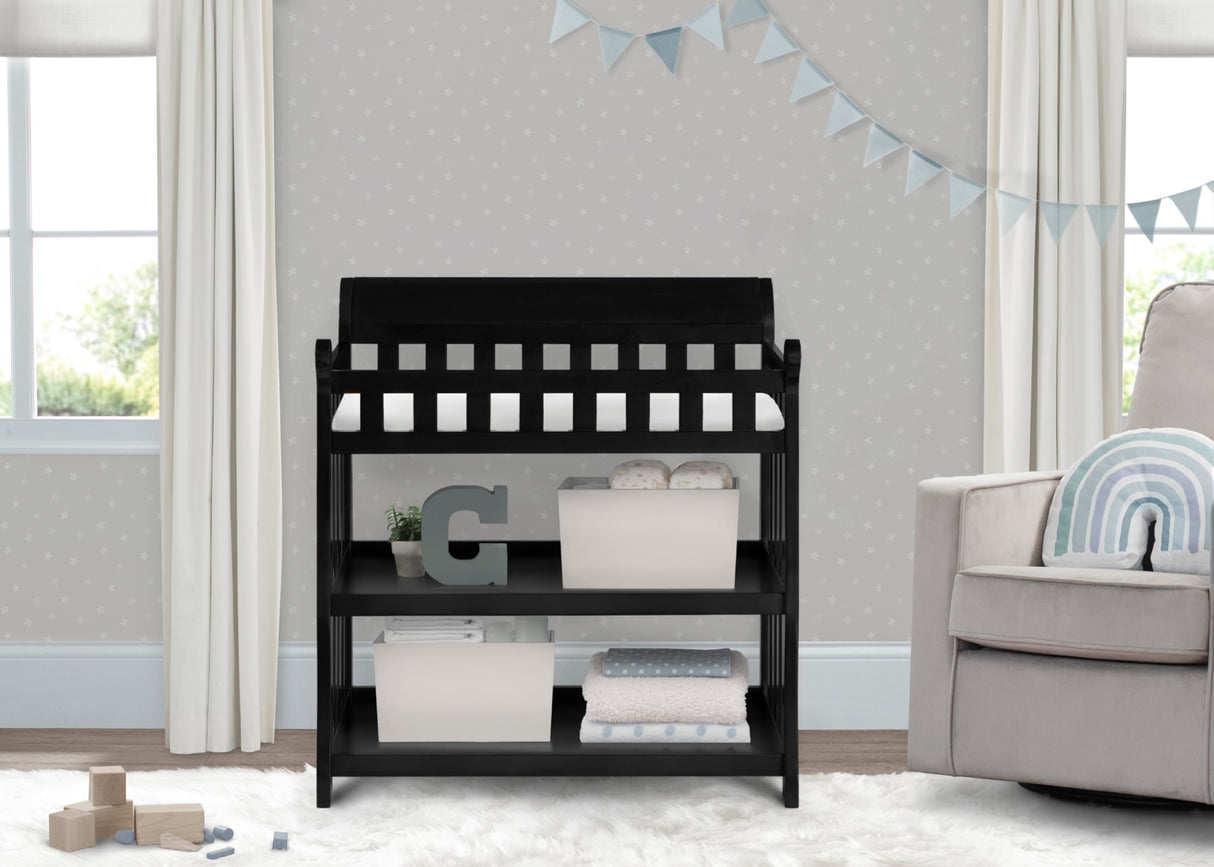 Eclipse Changing Table, Ebony Black
