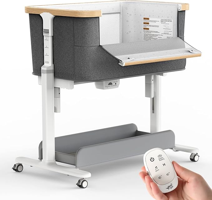 Rocking Bassinet for Baby Electric 3 Motion Automatic Bedside Sleeper