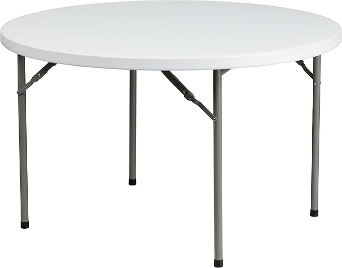 EventMate – 2ft Round Plastic Folding Table for Indoor & Outdoor Gatherings
