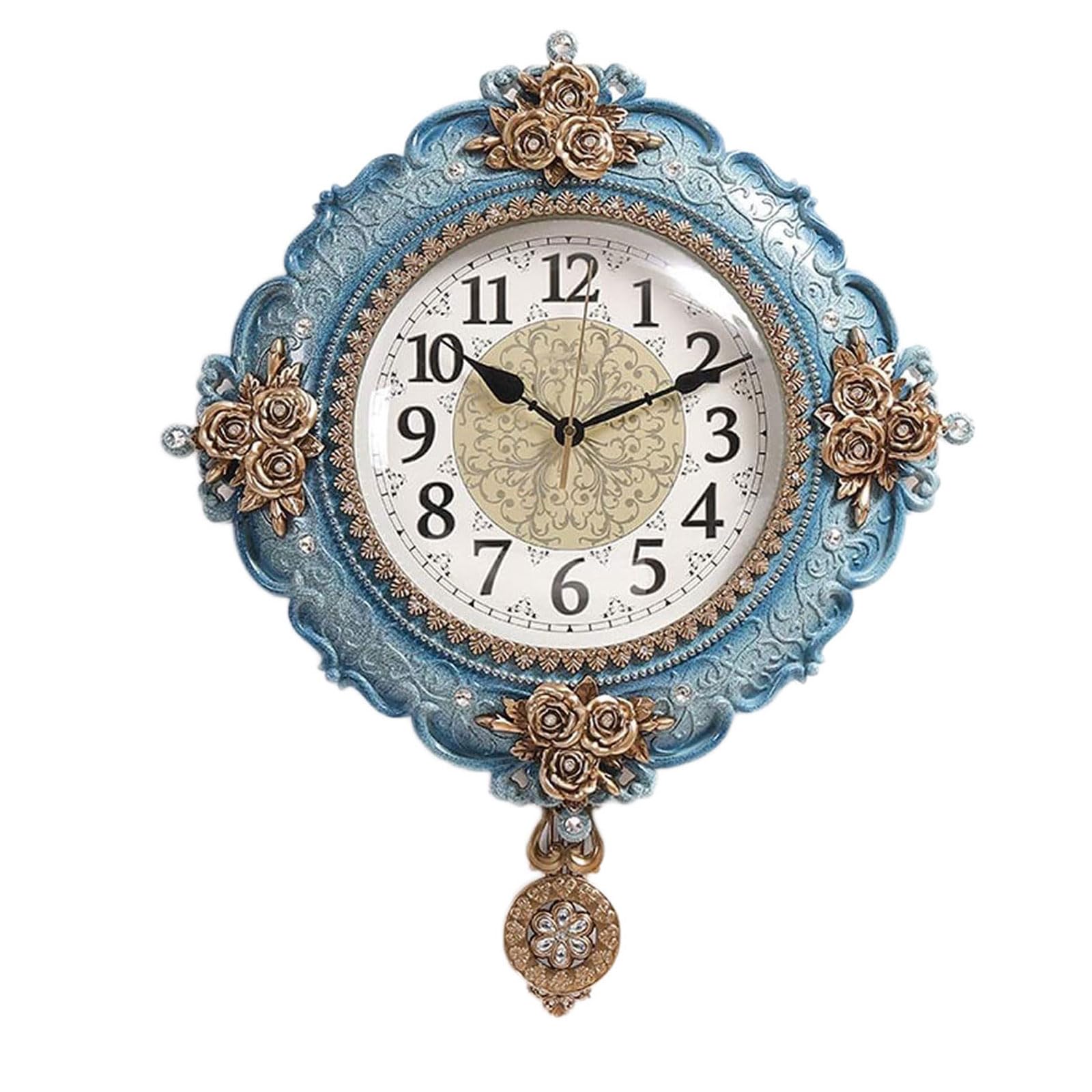 Living Room Decor Quartz Clock Mute Numerals Pendulum Clock Big Decorative