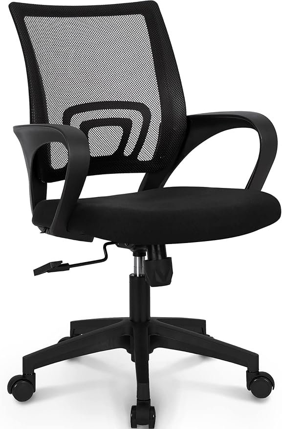 Office Chair Computer Desk Chair Gaming Ergonomic Mid Back Cushion Lumbar Support
