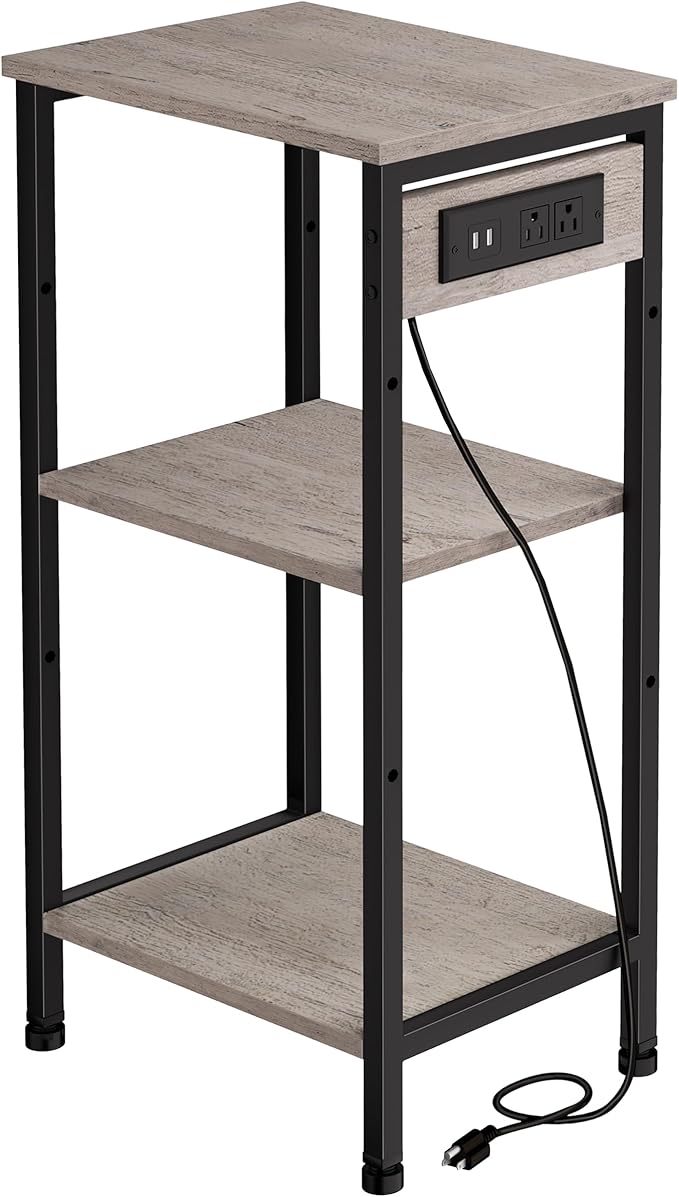 End Table with Charging Station, Side Table