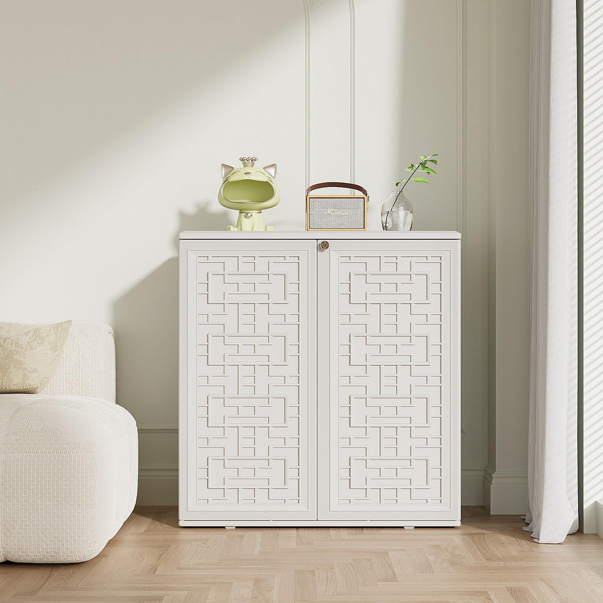 Outdoor Storage Cabinet Waterproof, Resin 60 Gallon Deck Box for Patio Furniture