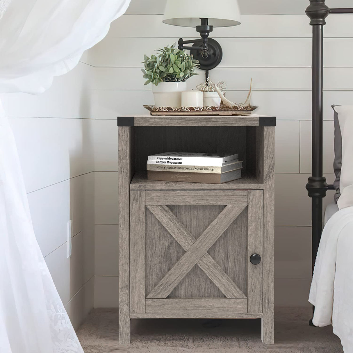 Farmhouse Nightstand, End Table, End Tables