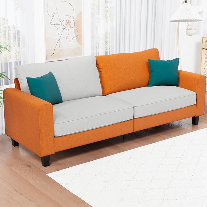 Couch for Living Room, 78.74" Modern Sofa Couch with Removable Cover and Deep Seat