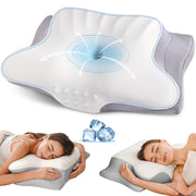 Cervical Neck Pillow for Pain Relief - Ergonomic Memory Foam Pillows for Sleeping