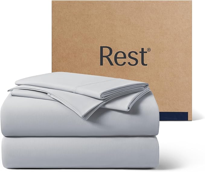 Evercool®+ Starter Sheet Set, Full, Light Blue, Breathable Bed Sheet for Hot Sleeper and Night Sweats