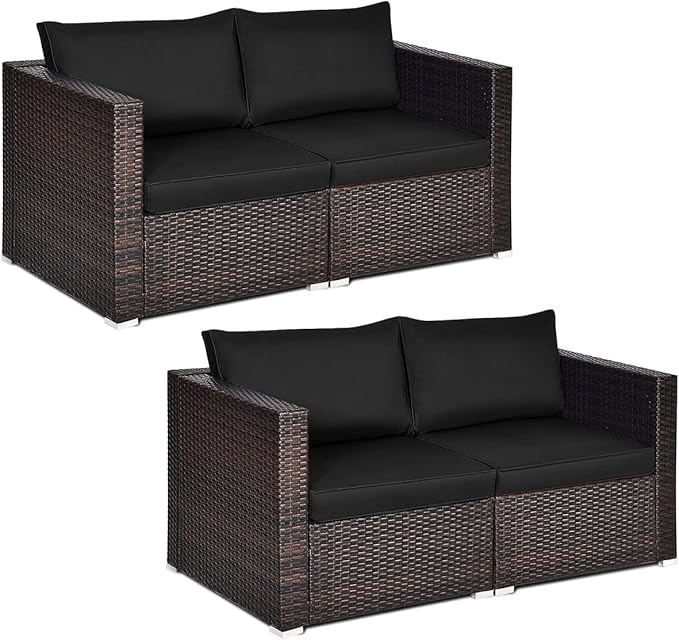 Outdoor Wicker Corner Sofa Set
