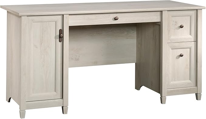 Edge Water Computer Desk with Storage Drawers, Home Office, L: 59.06" x W: 23.23" x H: 29.02"