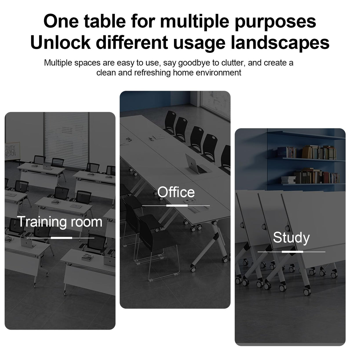 Conference Room Table,29.5-InchModern Folding Meeting Table