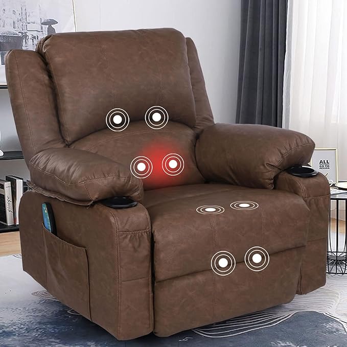Massage Recliner Chairs for Living Room,Rocker Recliner