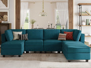 Oversized Modular Sofa with Storage Seat U Shaped Couch Modular Sectional Sofa