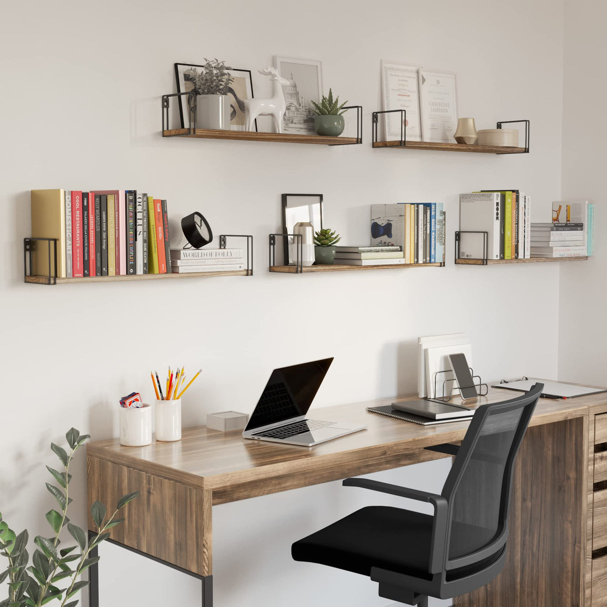 Avila 24" Floating Shelves for Wall, Kitchen Organization & Office Shelves