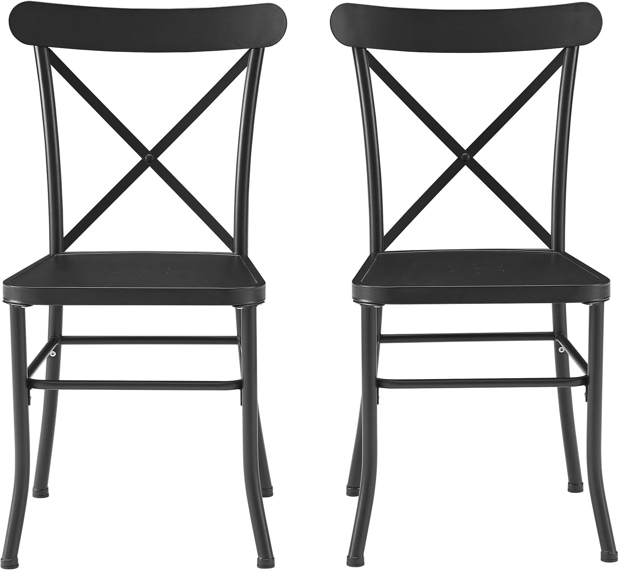Astrid 2-Piece Indoor Outdoor Chair Set, Dining Chairs for Kitchen, Patio, Porch, Deck