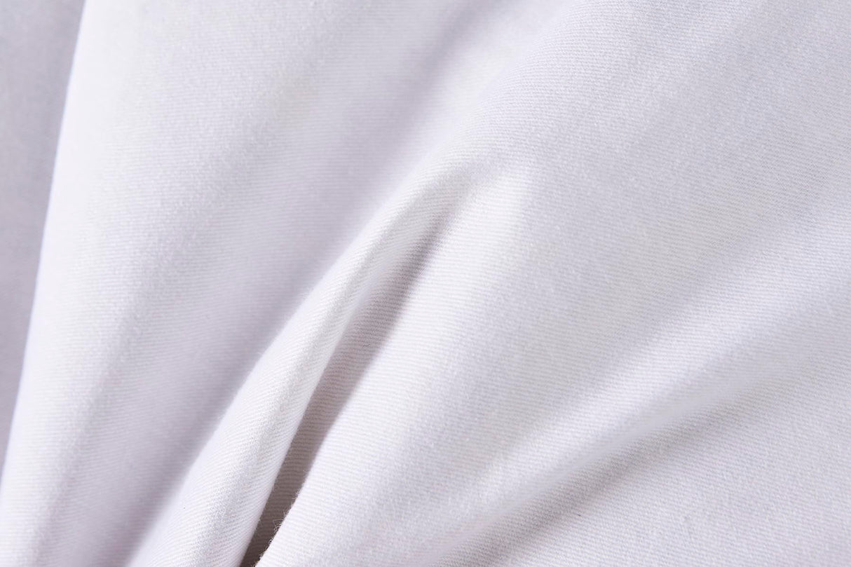 HOMESJUN Throw Couch Pillows Inserts, Set of 2 Down Feather Pillows Inserts Bed and Cotton Cover, 18x18 Inches