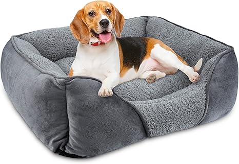 Small Dog Bed for Small Dogs, Rectangle Washable