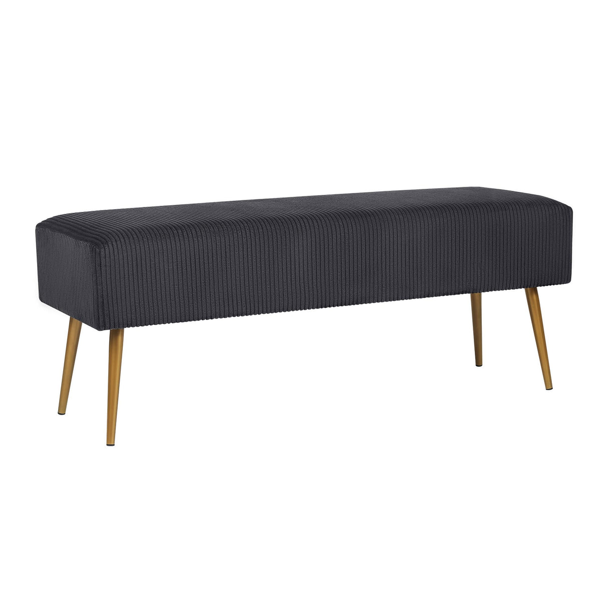 Ottoman Bench, End of Bed 44" Velvet Indoor Window Upholstered Padded Bench